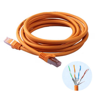 Ethernet-Kabel der Orangen-1000ft der Längen-Cat7 600MHz 10gbps
