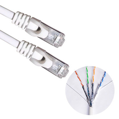 Ethernet-Kabel-geführter Plattfisch-Test der LSZH-Jacken-1m Längen-10gbps