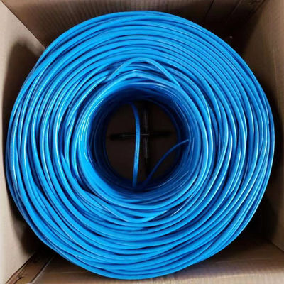 Lan-Kabel CU-Vernetzungskabel 24AWG Ethernet Soems 100m cat5e blaues weil cat5e-utp