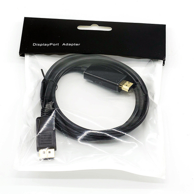 Verbindungsstück-Mann zum Mann 1080P HD konservierte kupfernes 1.8M DP zu HDMI-Kabel