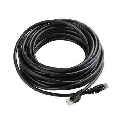 Schwarzes Ethernet Lan Cable 23AWG 4P CCA Cat6 3m 5m 10m 20m