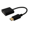 Schwarzes 1.4Version DP zum HDMI-Anzeigen-Hafen zu HDMI-Laptop zum Fernsehadapter-Kabel